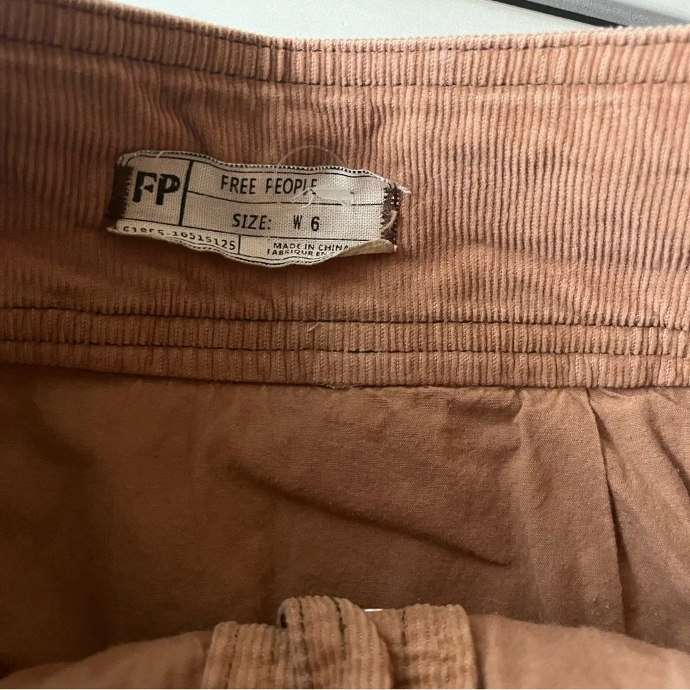 Free People Corduroy Skirt Tan Sz 6